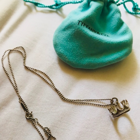 Tiffany Co Princess Crown Necklace 